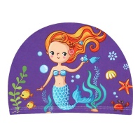 Шапочка для плавания детская текстиль (Русалка) E38889-3
